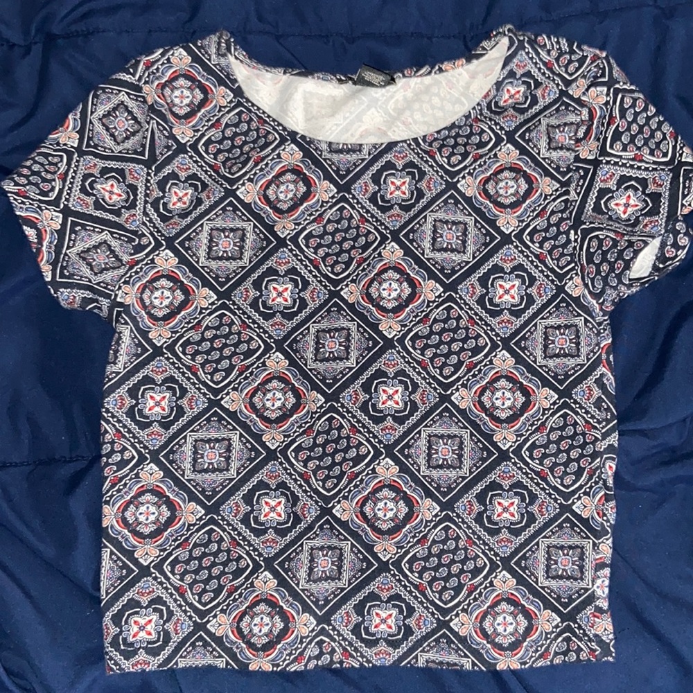 Geometric Crop Top